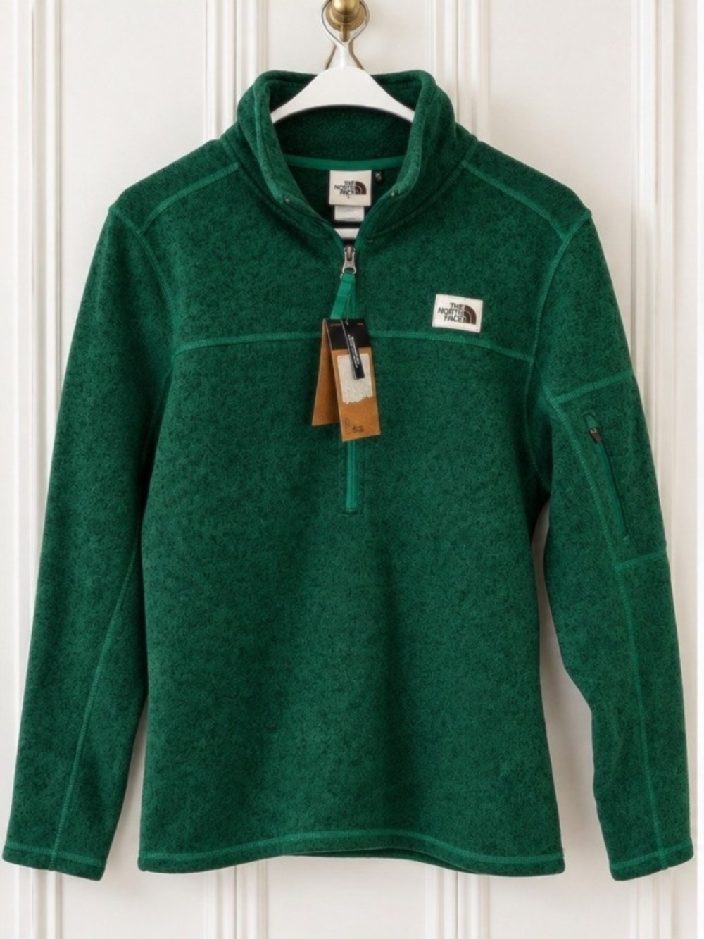 The North Face New 1/2 Zip Fleece Jaket Medium